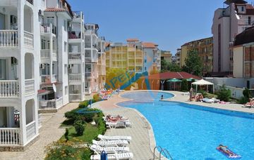 Sunny Beach, furnished three-room apartment with pool view, Bravo 5, READY DOCUMENTS FOR DEAL!