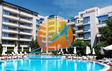 Sunny Beach, first line, two-room furnished apartment, apartment complex Excelsior