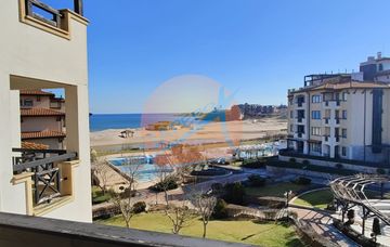 Lozenets, Oasis Beach Club, furnished three-room apartment with sea view in Oasis Beach Club, Lozenets