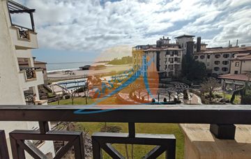 Lozenets, Oasis Beach Club, furnished three-room apartment with sea view in Oasis Beach Club, Lozenets